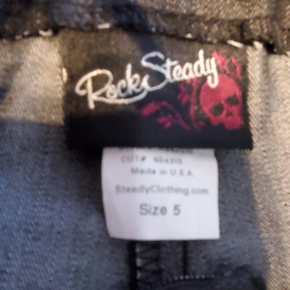 RockSteady Capri Black with Side Zipper and Bows - Size 5 - Picture 3 of 5